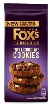 Fox Fabulous Triple Chocolate Cookie