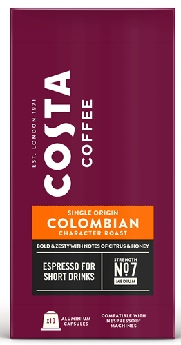 Costa Aluminium Nespresso Espresso Colombian Front Render