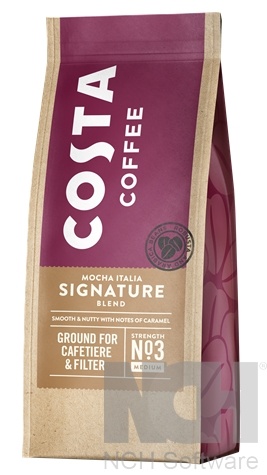 Costa Roast Ground Coffee Bag 200g Blend Cafetiere