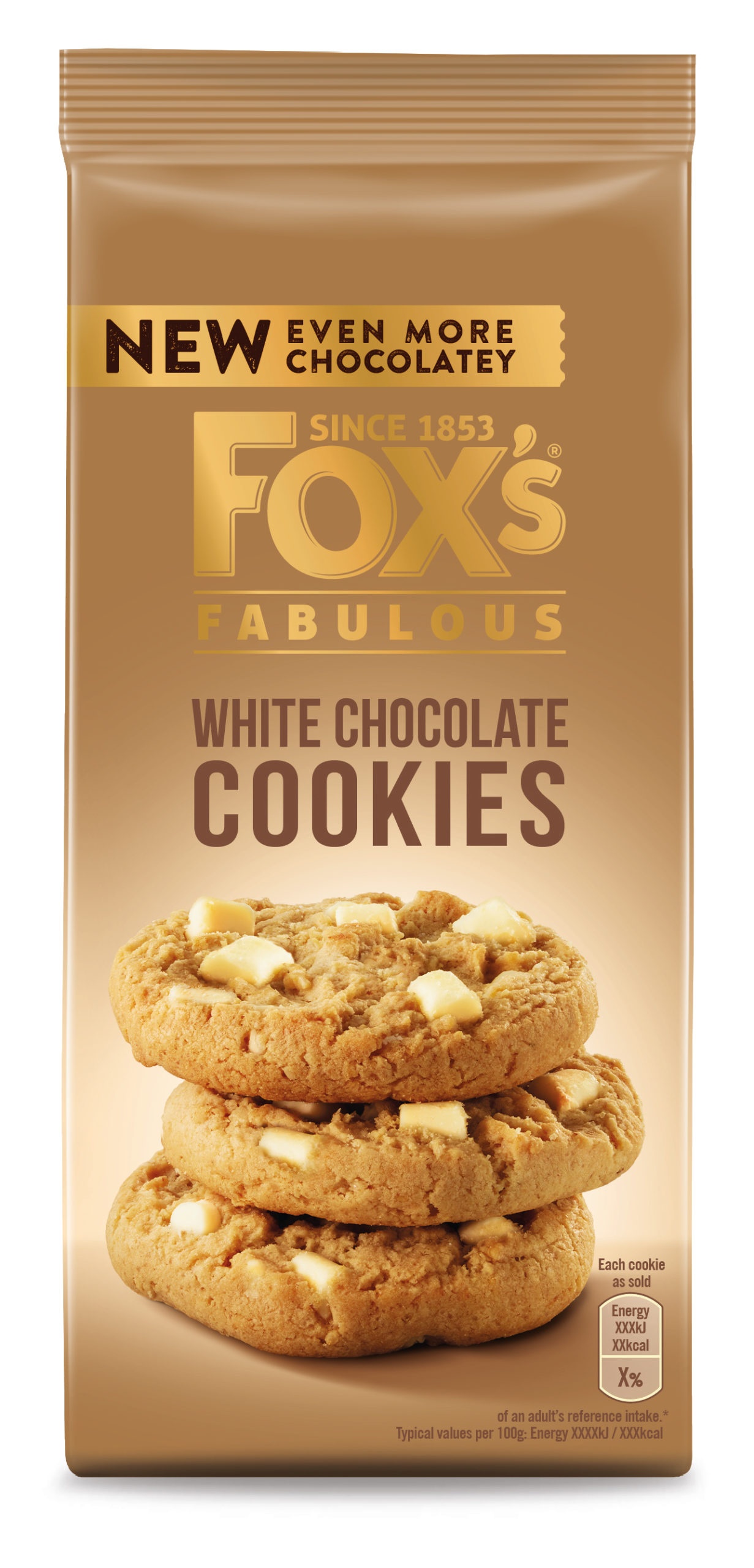 Fox Fabulous White Chocolate Cookie