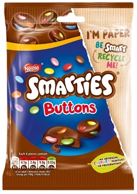 SMARTIES Buttons Milk Pouch 11x90g