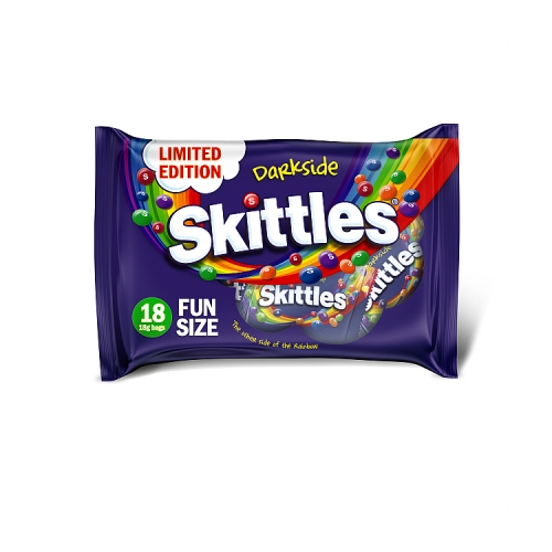 Skittles Limited Edition Darkside Sweets Fun Size Bags Multipack 18 x 18g Bags