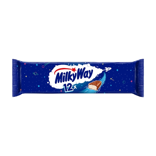Milky Way Nougat & Milk Chocolate Snack Bars Multipack 12 x 21.5g
