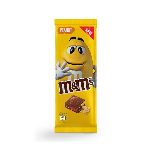 M&M’s Crunchy Peanut & Milk Chocolate Block Sharing Bar 165g