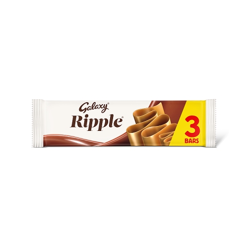 Galaxy Ripple Milk Chocolate Snack Bars Multipack 3 x 33g