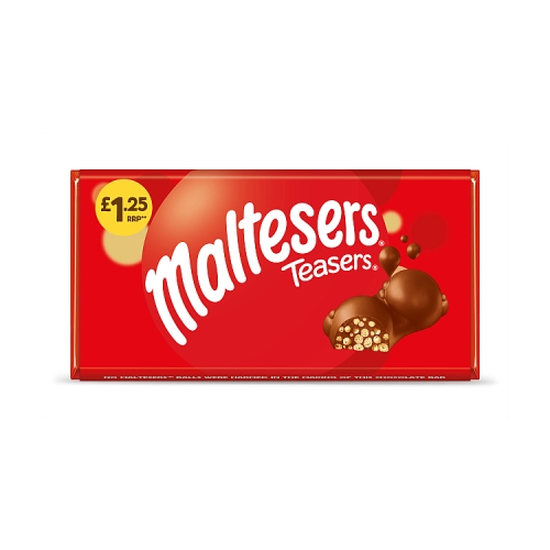 Maltesers Teasers Milk Chocolate & Honeycomb Block Bar 100g