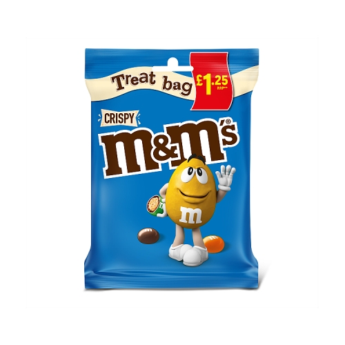 M&M’s Crispy Milk Chocolate Bites Treat Bag £1.25 PMP 77g