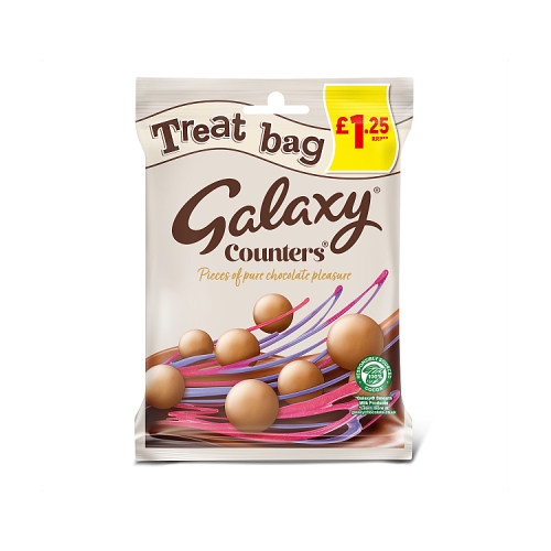 Galaxy Counters Chocolate £1.25 PMP Treat Bag 78g