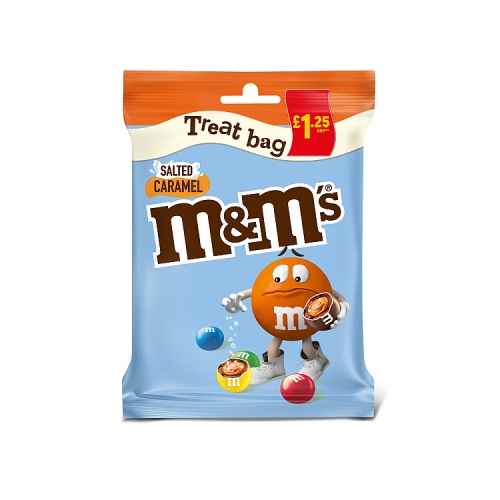 M&M’s Salted Caramel Chocolate £1.25 PMP Treat Bag 70g (1×16 Bags)