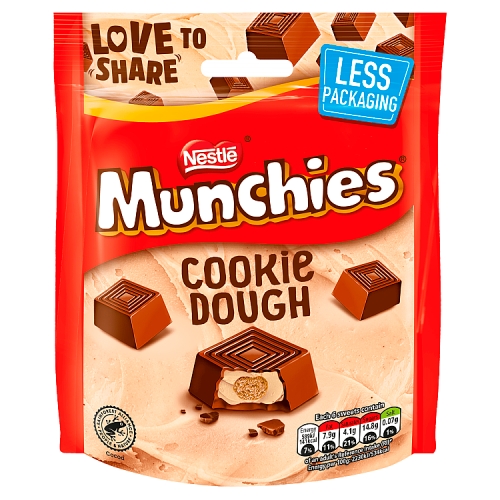 Munchies Cookie Dough Milk Chocolate Sharing Bag 101g
