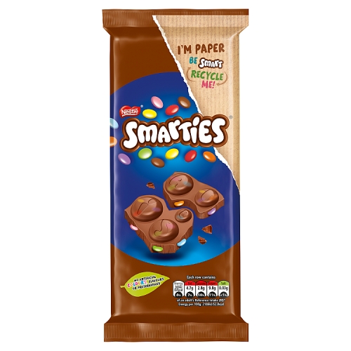 Smarties Milk Chocolate Sharing Bar 90g