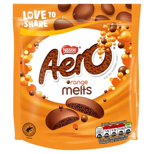 Aero Melts Orange Chocolate Sharing Bag 86g