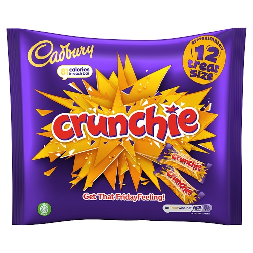 Cadbury Crunchie Chocolate 12 Treatsize Bars 210g