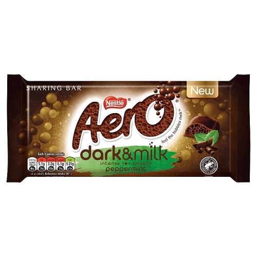 Aero Dark & Milk Peppermint Chocolate Sharing Bar 90g