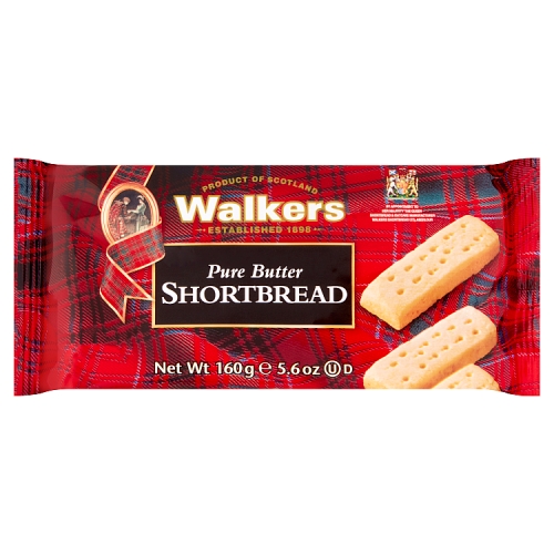 Walkers Pure Butter Shortbread 160g