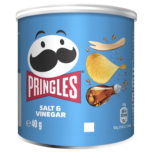 Pringles Salt & Vinegar Sharing Crisps 40g