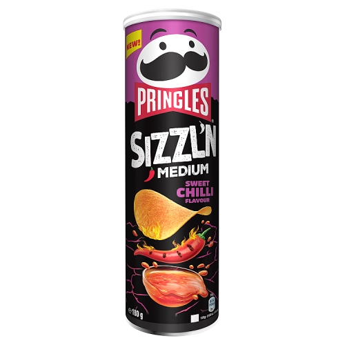 Pringles Sizzl’n Sweet Chilli Flavour Sharing Crisps 180g