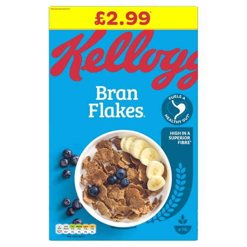 Kellogg’s Bran Flakes Cereal 500g PMP £2.99