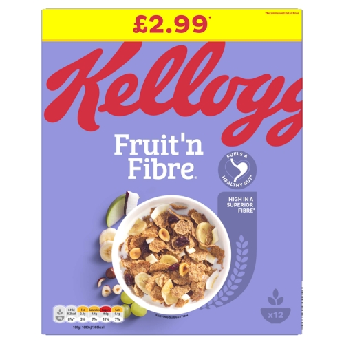 Kellogg’s Fruit ‘n Fibre Cereal 500g PMP £2.99