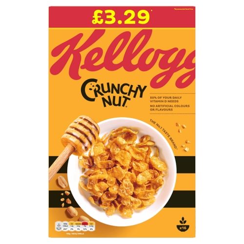 Kellogg’s Crunchy Nut Cereal 500g PMP £3.29