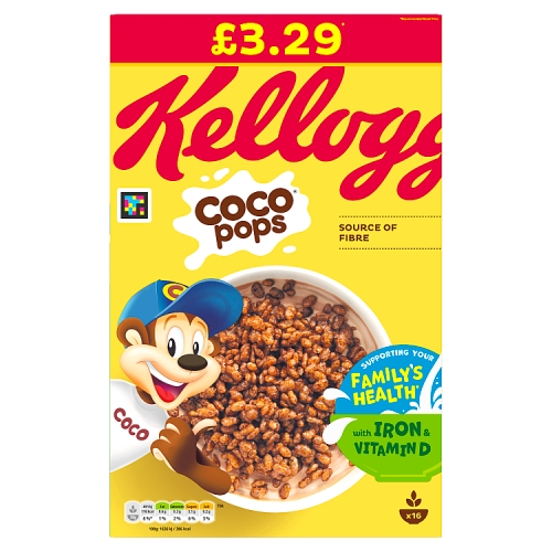 Kellogg’s Coco Pops Cereal 480g PMP £3.29