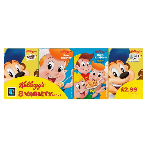 Kellogg’s Cereal Variety Pack PM £2.99 196g 8pk