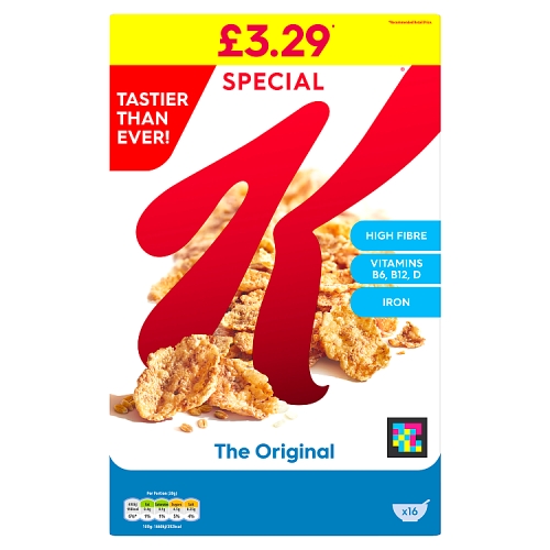 Kellogg’s Special K Breakfast Cereal 500g PMP £3.29