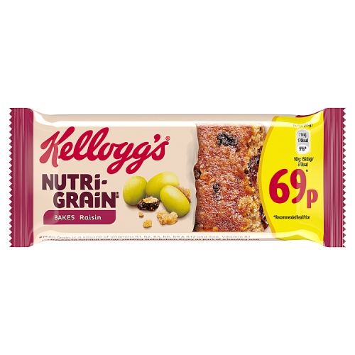 Kellogg’s Nutri-Grain Bakes Raisin Bar 45g PMP 69p