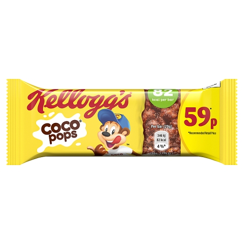 Kellogg’s Coco Pops Cereal Milk Bar 20 PMP 59p