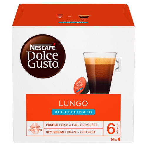 Nescafe Dolce Gusto Lungo Decaff Coffee Pods x 16