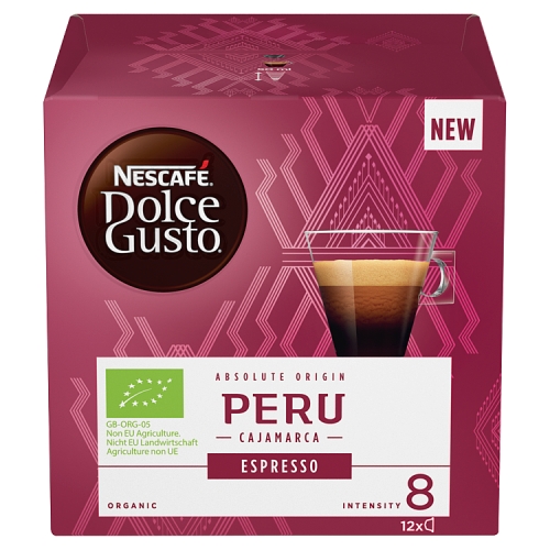 Nescafe Dolce Gusto Peru Cajamarca Espresso Coffee Pods x 12