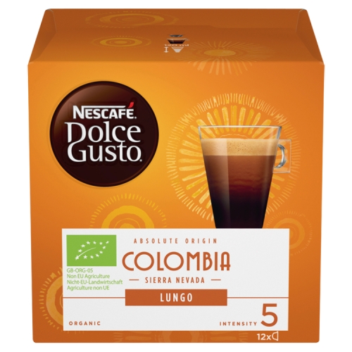 Nescafe Dolce Gusto Colombia Sierra Nevada Lungo Coffee Pods x 12