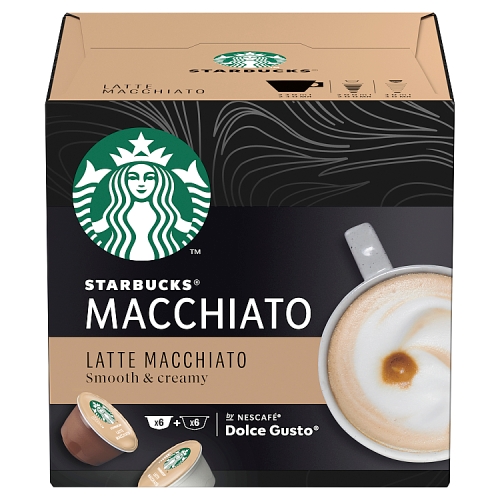Starbucks by Nescafé Dolce Gusto Latte Macchiato Coffee Pods 12 Pods Per Box