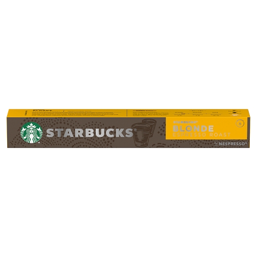 Starbucks by Nespresso Blonde Espresso Roast Coffee Pods, 10 Capsules, 53g