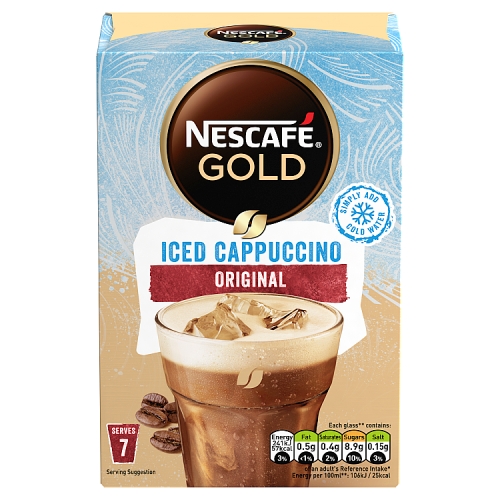 Nescafe Gold Iced Cappuccino Instant Coffee 7 x 15.5g Sachets