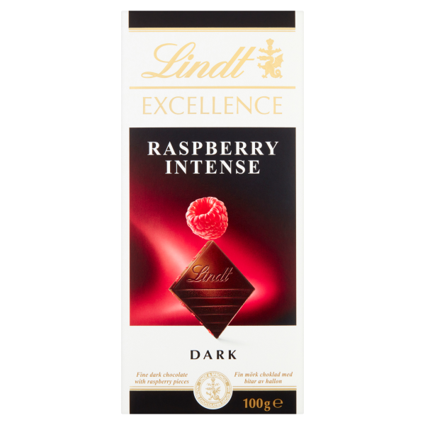 Lindt Excellence Dark Raspberry Chocolate Bar 100g