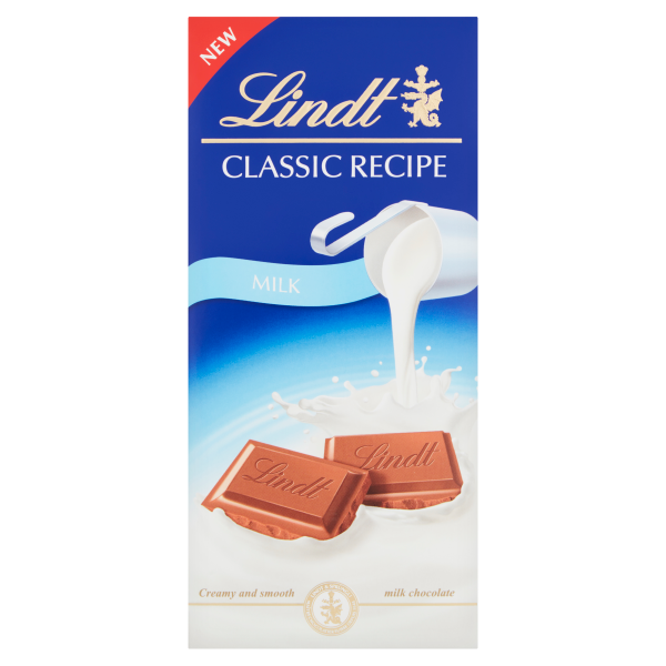 Lindt CLASSIC RECIPE Milk Chocolate Bar 125g