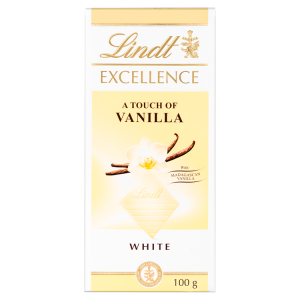 Lindt Excellence White Vanilla Chocolate Bar 100g
