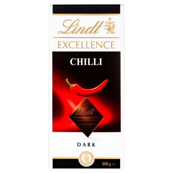 Lindt Excellence Dark Chilli Chocolate Bar 100g