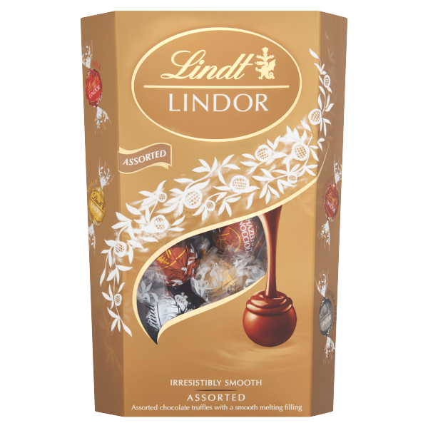 Lindt LINDOR Assorted Chocolate Truffles Box 337g