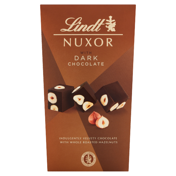 Lindt NUXOR with Dark Chocolate and Whole Roasted Hazelnuts Box 165g