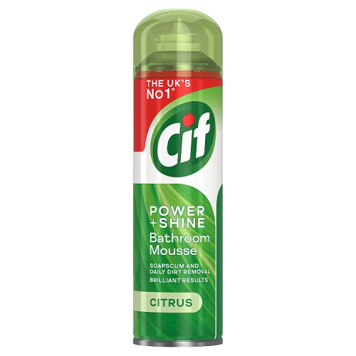 Cif Power & Shine Mousse Bathroom Cleaner Citrus 500 ml