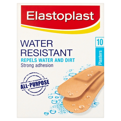 Elastoplast Water Resistant Plastic Plasters (10 Pcs)