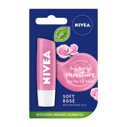NIVEA Soft Rose Caring Lip Balm 4.8g
