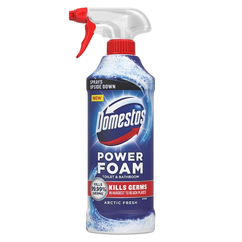 Domestos Toilet & Bathroom Cleaner Spray Power Foam Arctic Fresh 450 ml