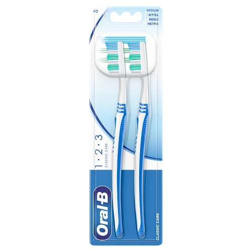 Oral-B 123 Classic Care Toothbrush X2.