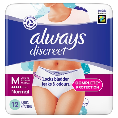 Always Discreet Incontinence Pants Normal M