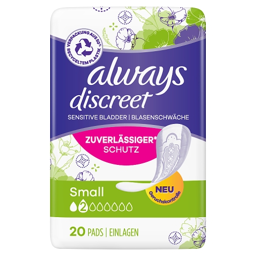 Always Discreet Incontinence Pads Small x20