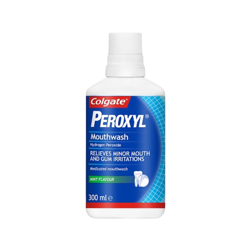 Colgate Peroxyl Medicated Mouthwash 300ml.
