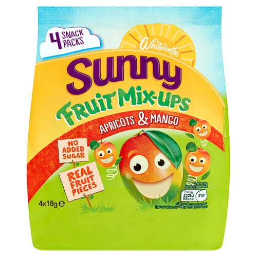 Whitworths Sunny Fruit Mix-Ups Apricots & Mango 4x18g